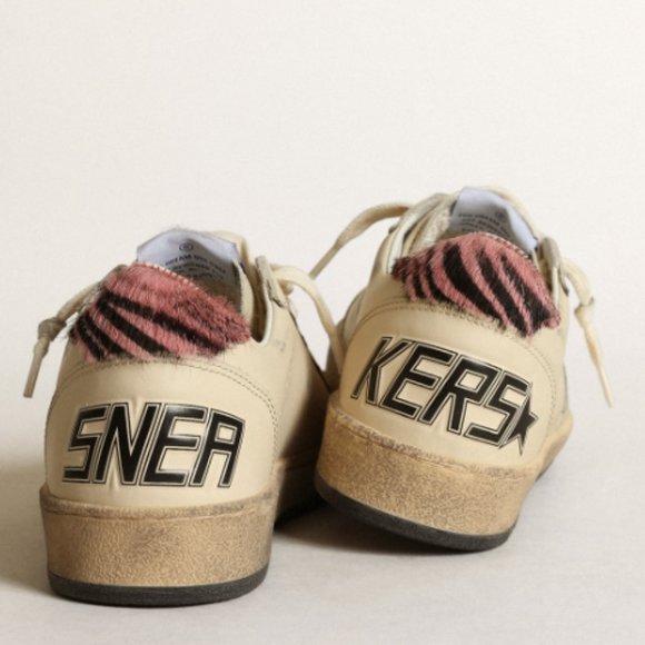 Golden Goose Ball Star LTD Sneakers In Ivory Size-7.5 NEW - Picture 4 of 9